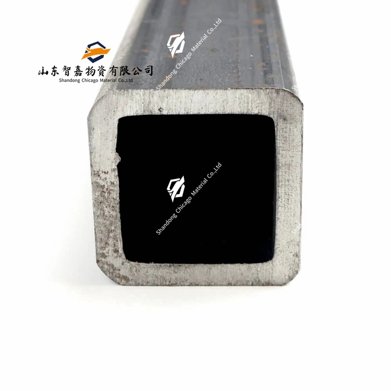 Tubo quadrato nero ERW ASTM A106 Q235A, tubo quadrato a sezione cava, tubo quadrato saldato