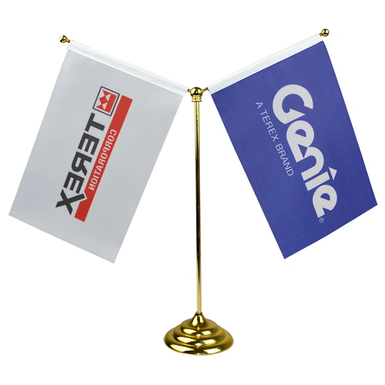 Flag da tavolo Classic/retro con asta di supporto in metallo