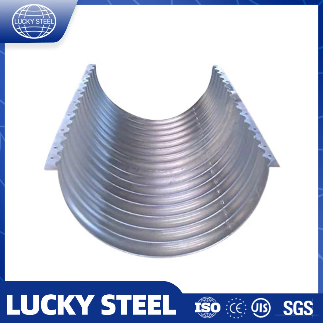 Diametro 900 mm flangia semicircolare corrugata acciaio per colate
