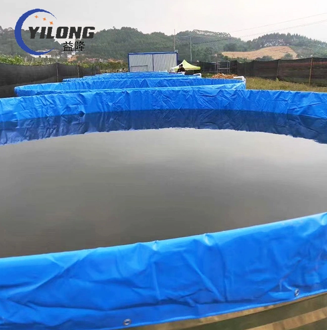 Lamiera d&#39;acciaio zincata acqua rotonda TARPAULIN liner Aquaculture Fish Serbatoi agricoli