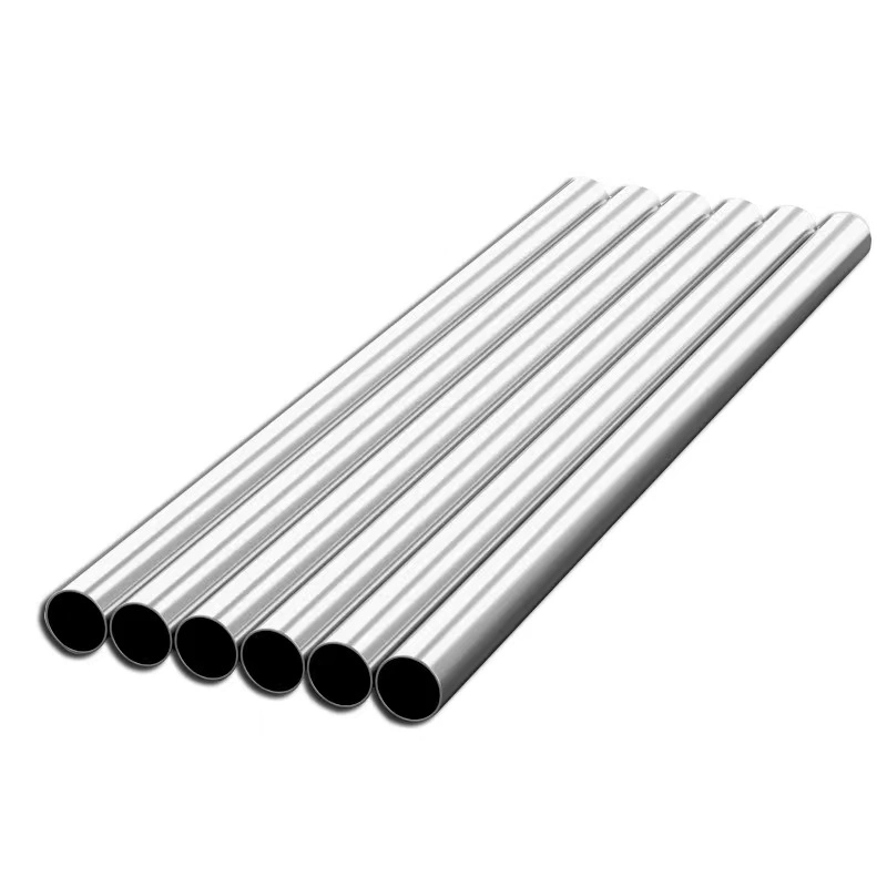 Laminato a freddo SUS 304 304L 316L tubo rettangolare lucido Tubo rotondo SS lucido HL rotondo