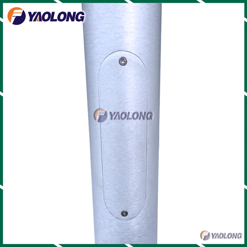 Asta luminosa a forma di arco in acciaio inox 304 da 4 m 5 m 6 m.