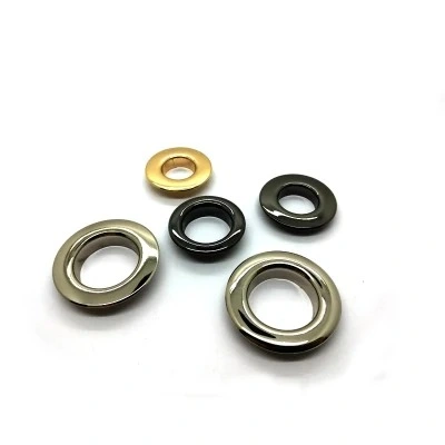 Occhiello in ottone rotondo metallico per calzature
