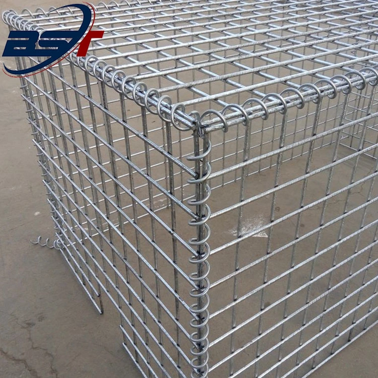 Scatola in pietra con saldatura Gabion zincata a fori quadrati con saldatura metallica