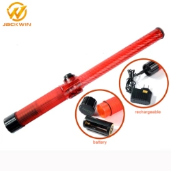 Super Bright 21 Inch Industrial Red Rechargeable Traffic Baton with Siren