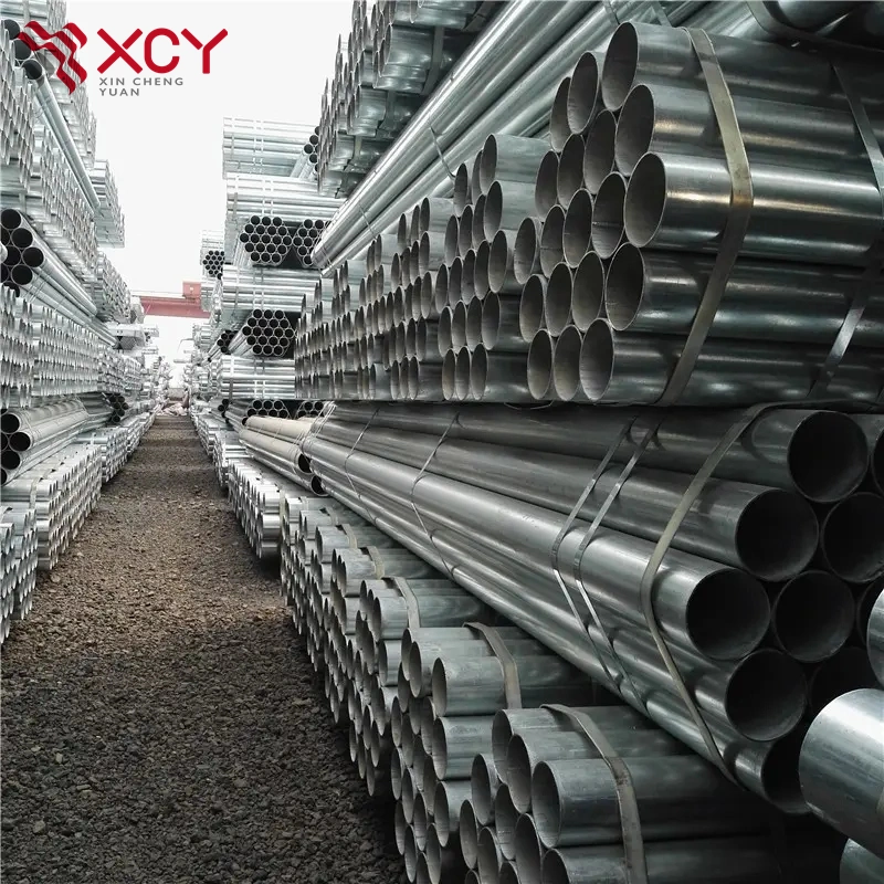 Carbon ASTM A53 A106 BS 1387hot DIP Galvanized ERW Round Pipe Tube Structural Steel Pipe