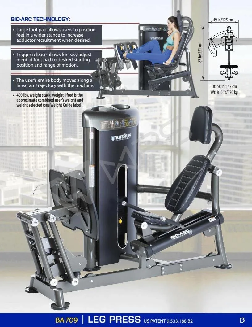 Ba-707 Commercial Strength Leg Extension Training Machine