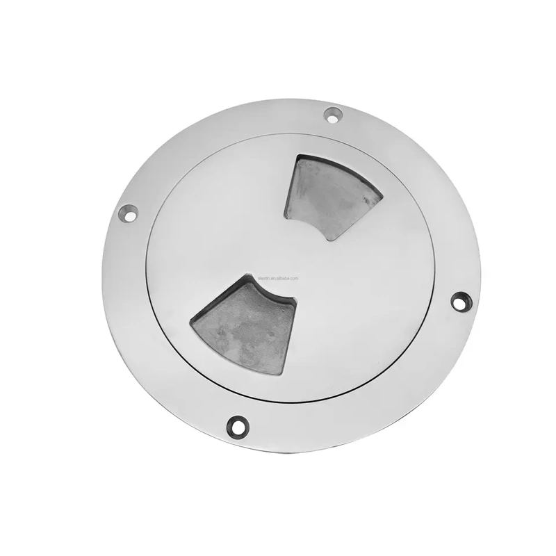 Hatch 316 Stainless Steel Round Deck Plate with Detachable Cover for Boat