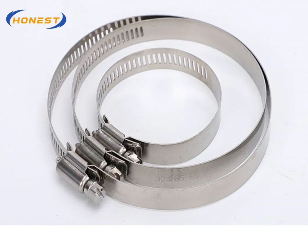 High Pressure Hose Clamps W1 W2 W3 W4 Stainless Steel