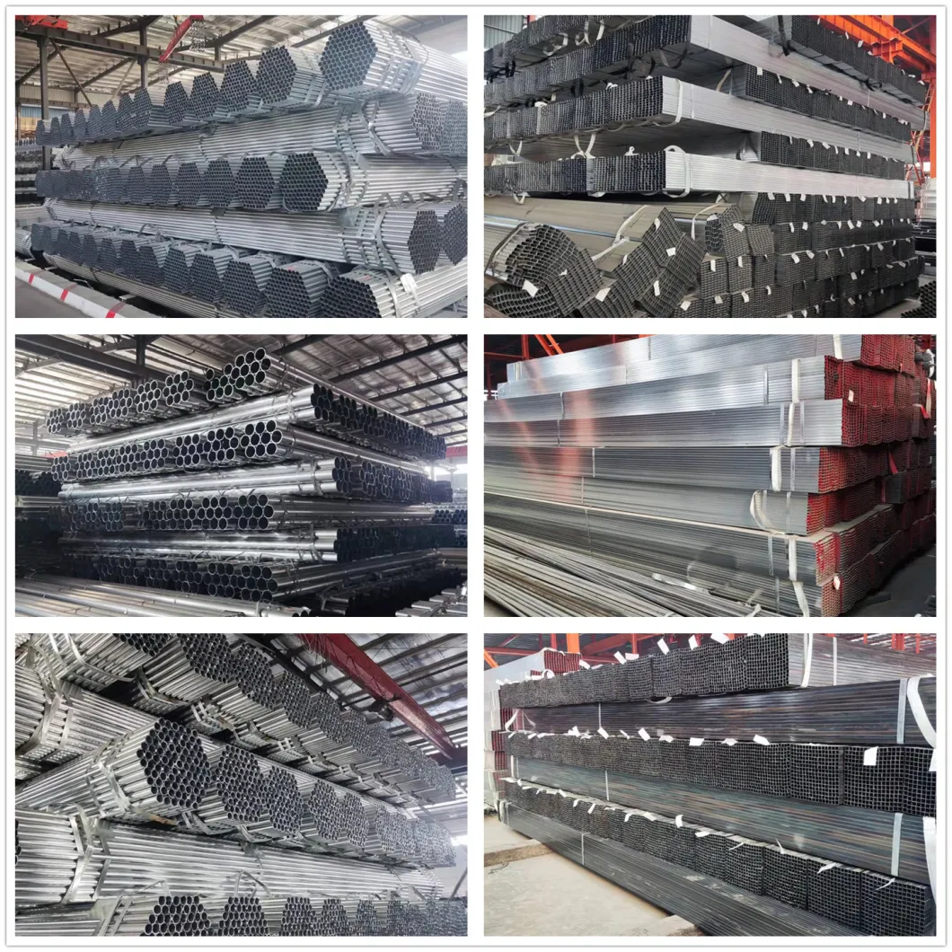 Building Hot Cold Rolled ASTM A53 A106 Galvanized Hollow Section Square Rectangular Round Mechanical Structural Carbon Steel Pipe