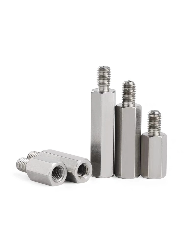 304 Stainless Steel Single Head Male to Female Thread PCB Spacer Screw Hexagonal Isolation Rod M2 M3 M4 M5 M6 M8 M10