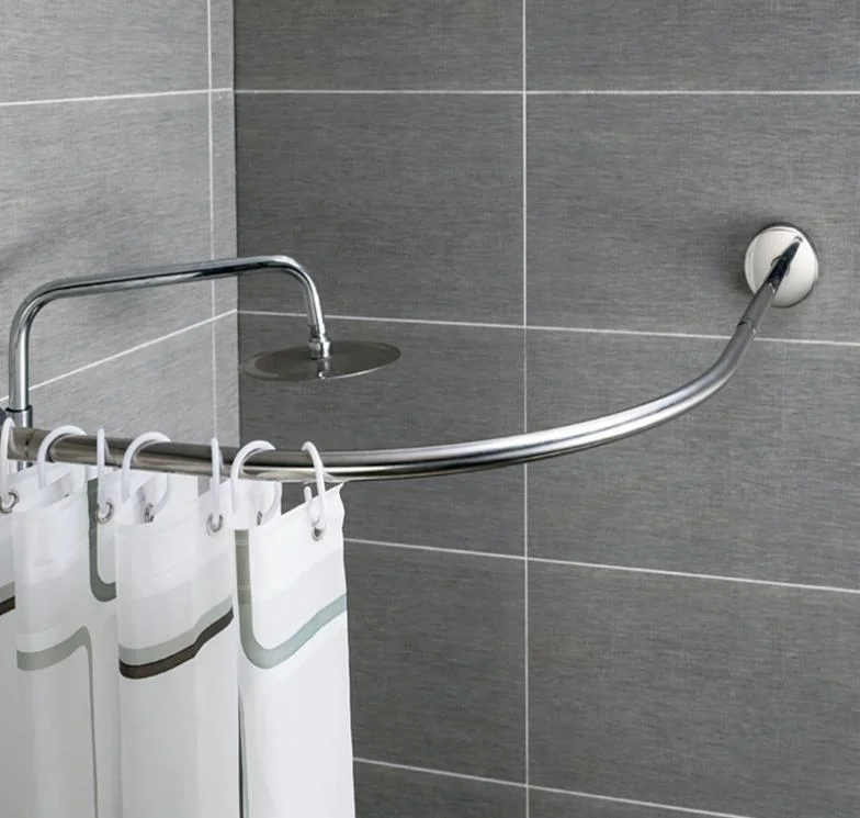 Stainless Steel Aluminum Sliding Telescopic Shower Curtain Rod (CR001)