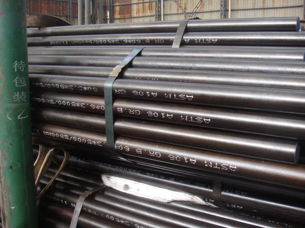 Steel Tubes of Sale Hot Rolled Black Carbon Steel Pipe DIN1629 St37 St45 St52 A106 A53 Round Seamless Mild Steel Tube Mechanical