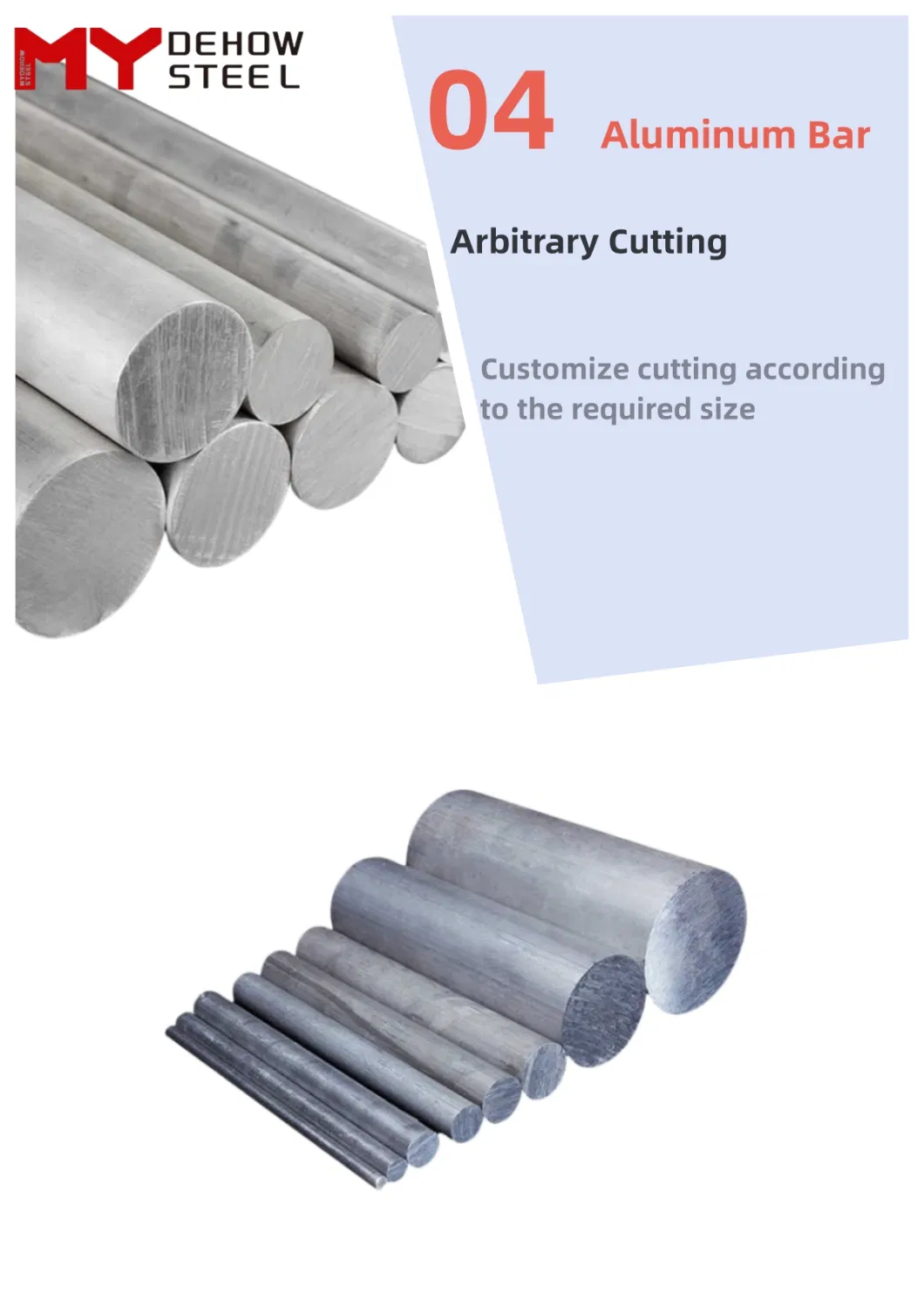 Competitive Prices for Alloy Aluminum Round Rods 6061, 6063, 7075, and More