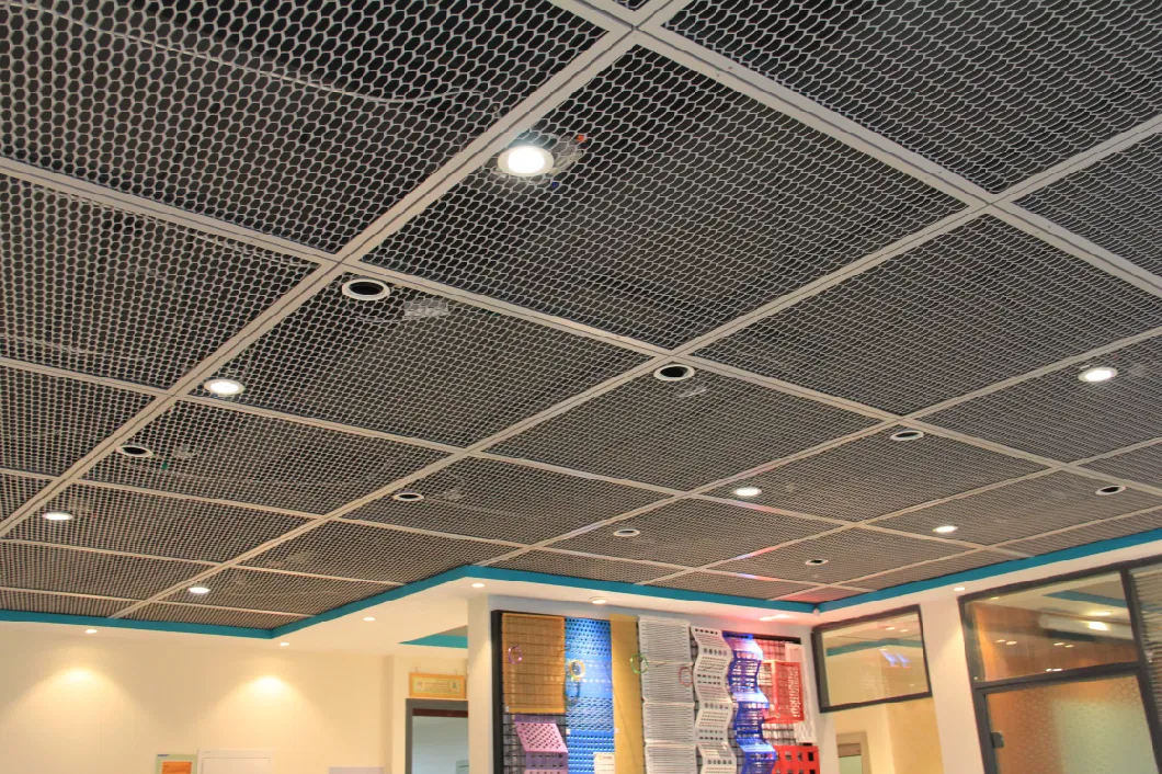 Yeeda Stainless Steel Flattened Expanded Metal China Factory 4 X8 Expanded Metal Sheet 0.6mm 0.8mm 1mm Diameter Anti-Glare Suspended Ceiling Expanded Metal Mesh