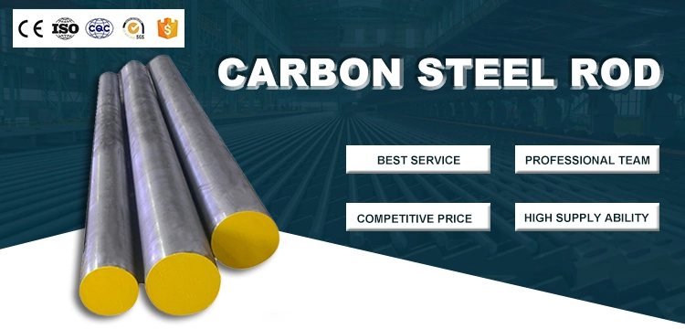 Custom Diameter 10mm ASTM A36 Solid Steel Rod Hot Rolled Mild Carbon Steel Round Bar