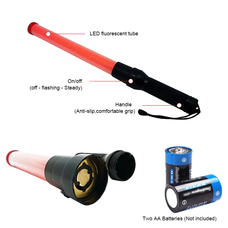 High Visibility LED Safety Baton &amp; Traffic Wand for Crowd Control