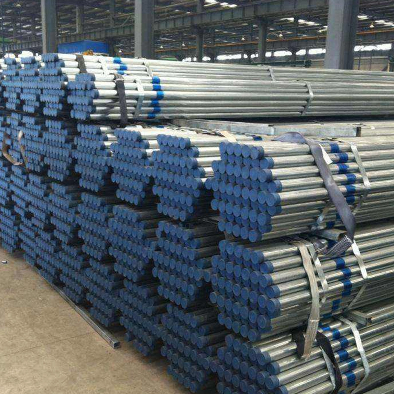 6.4m Length 37mm 5 Inch Gi Pipes Round Pre Galvanized Steel Pipe Tube for Railing