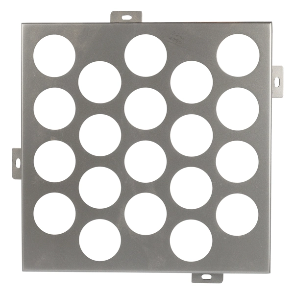 Painted Custom Cut Aluminum Sheet Metal with Round Holes