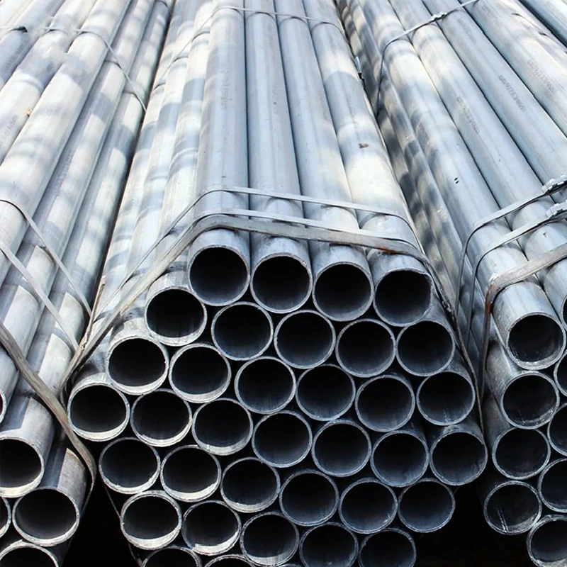 Carbon Round Galvanized Steel Pipe Dx51d Z275 China Black Paint Structural Pipes