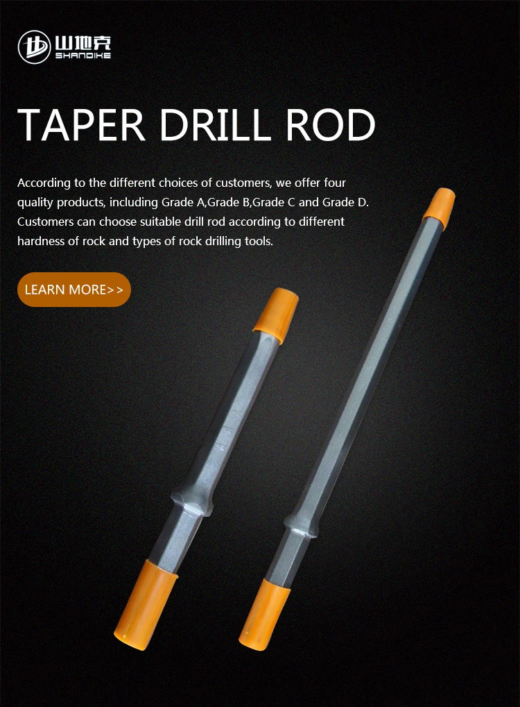 H22*108mm Hollow Steel Bar Taper Drill Rod