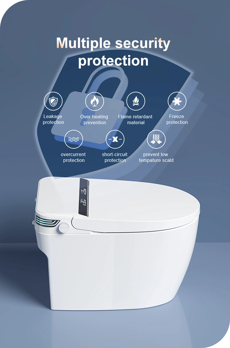 Chaozhou Yingjie Bathroom Furniture Sanitary Ware Intelligent Automatic Heated Smart Flush Toilet Ceramic S Trap Siphonic Toilet