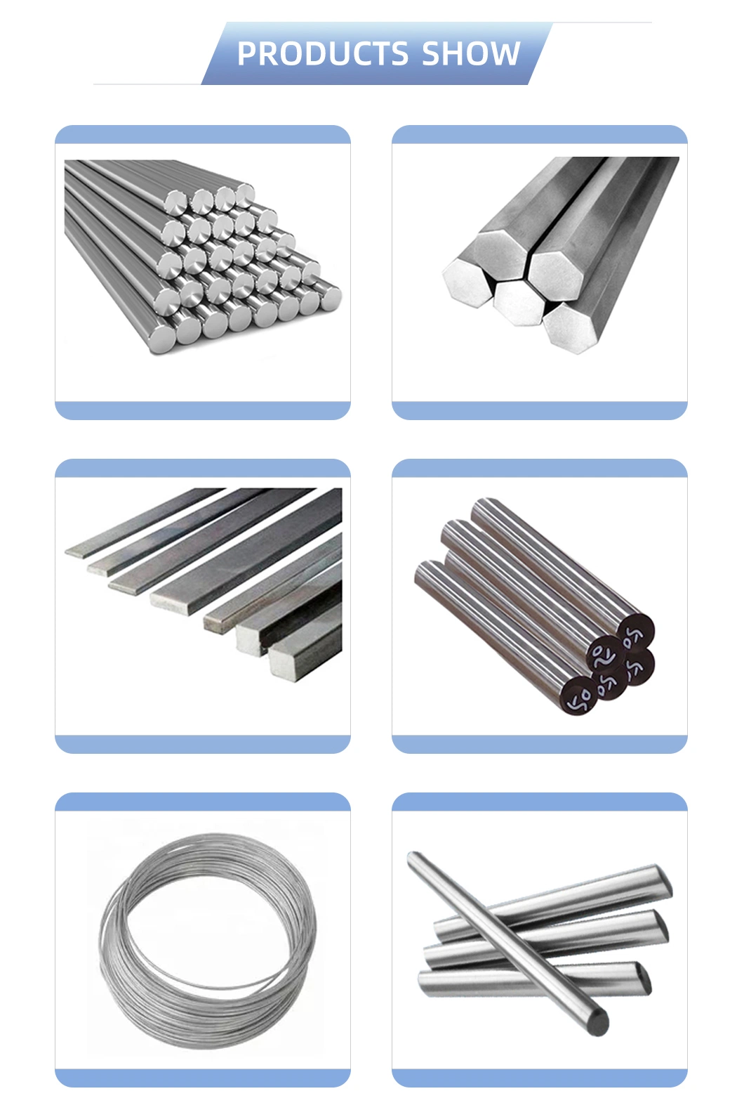 China Factory 316L Steel Solid Round Bars Forged Round Billet 316L Stainless Steel Bar /Rods/Round 304L 201 Bright Alloy