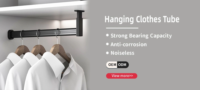 Clothes Wardrobe Tube 304 Stainless Steel Thickened Closet Hanging Tube Hollow Circle Rod