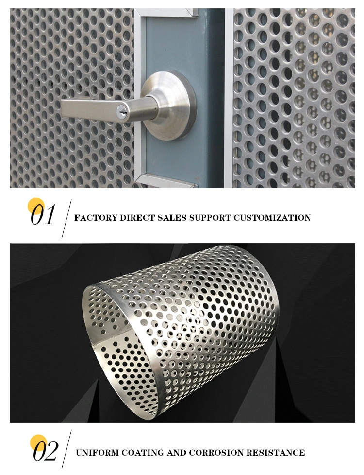 Stainless Steel Custom Micron Round Hole Perforated Metal Sheet