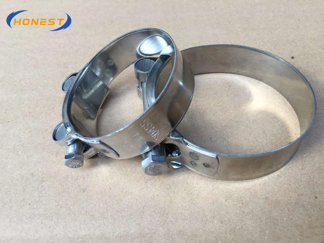 High Pressure Hose Clamps W1 W2 W3 W4 Stainless Steel