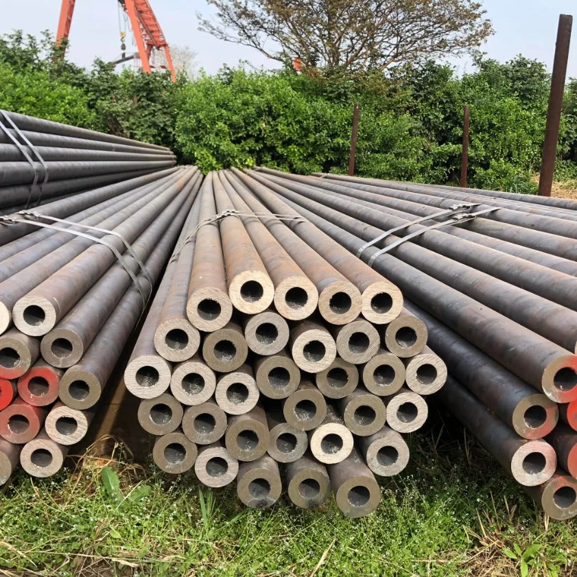 ASTM A106b Q345b Q235B Hot Rolled Carbon Steel Round Tube Seamless Steel Welded Pipe Square Tube Cold Rolled Tube High Pressure Pipe 219*5 219*7 Galvanized Tube