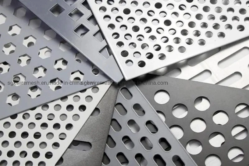 Punched Hole Metal Mesh Aluminum Round Hole Perforated Sheet Metal