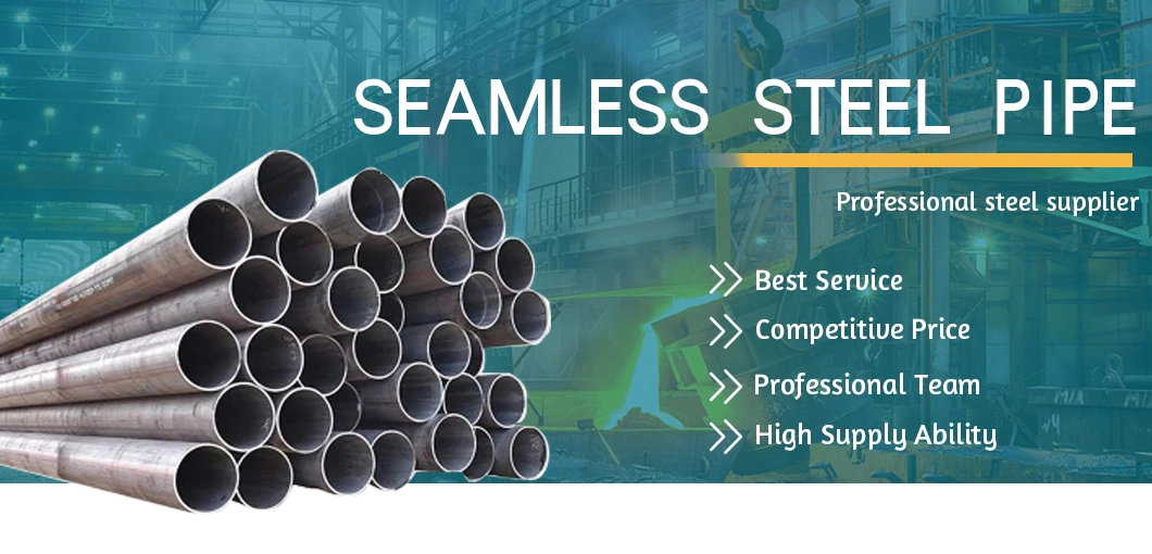 Competitive Price ASTM a 106 Customizable Sch10-Sch160 0.94 Inch-31.4 Inch Round Seamless Carbon Steel Pipe