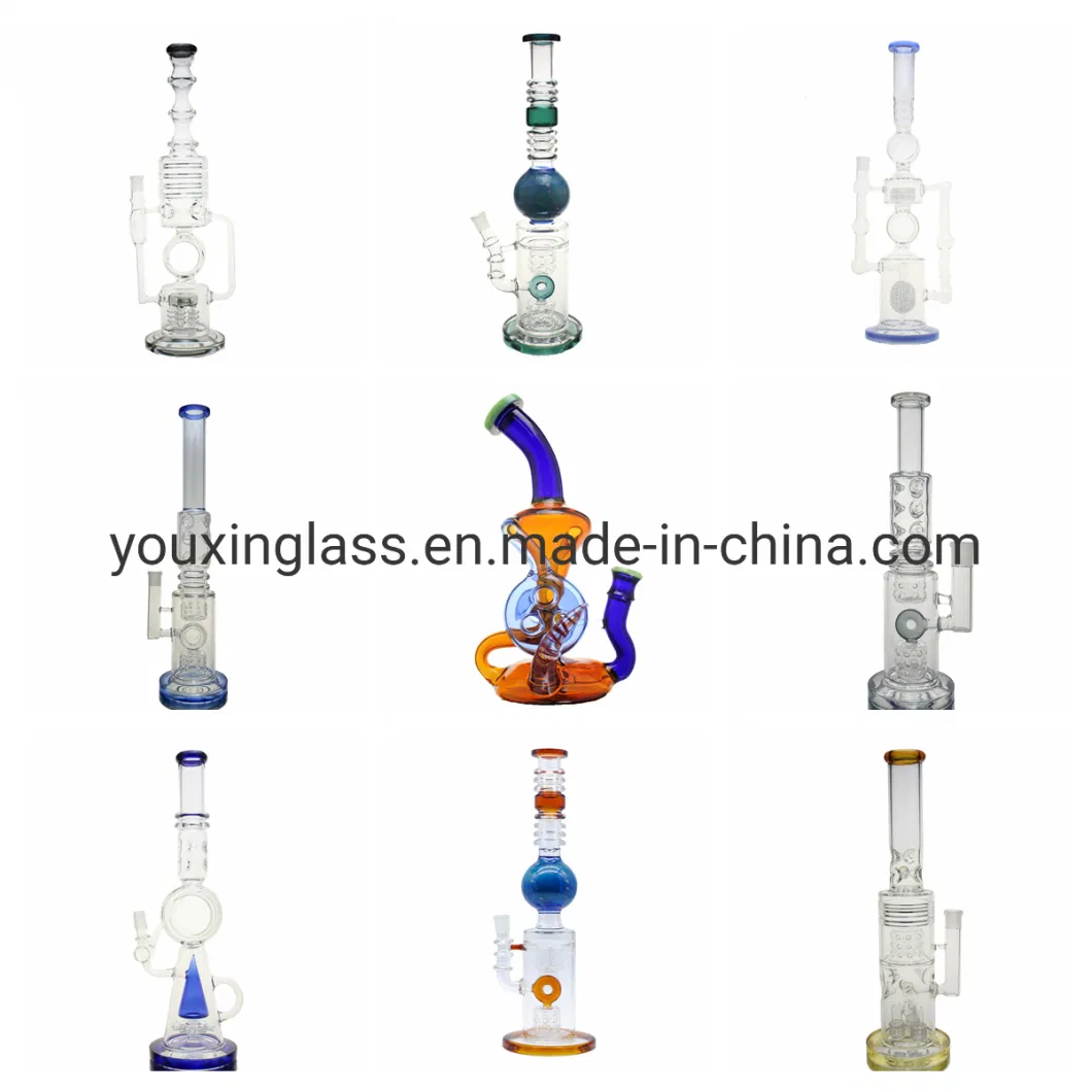 Home Use 14mm Joint Glass Tobacco Smoking Pipe DAB Oil Rig Glass Water Pipe