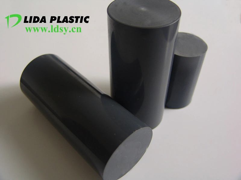 Black PVC Rigid Round Rod