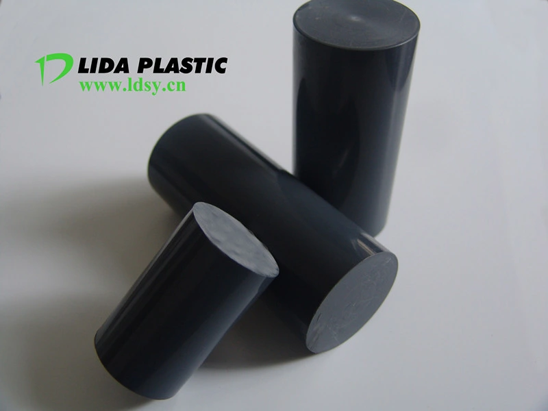 Black PVC Rigid Round Rod