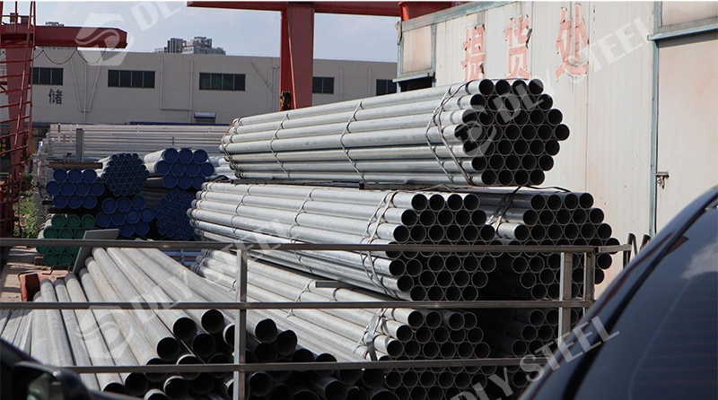 Hot Dipped Galvanized Round Hollow Section Steel Fluid Pipe Galvanized Steel Construction Steel Pipe