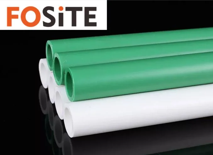 Fosite Hot Selling Green Color Hot and Cold Home Water Supply 20-160mm Pn25 Pure Plastic PPR Pipes Tubes PPR Pipe