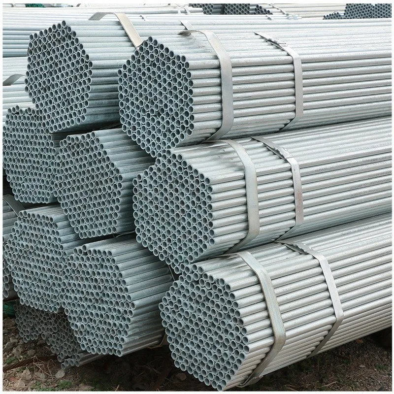 6.4m Length 37mm 5 Inch Gi Pipes Round Pre Galvanized Steel Pipe Tube for Railing