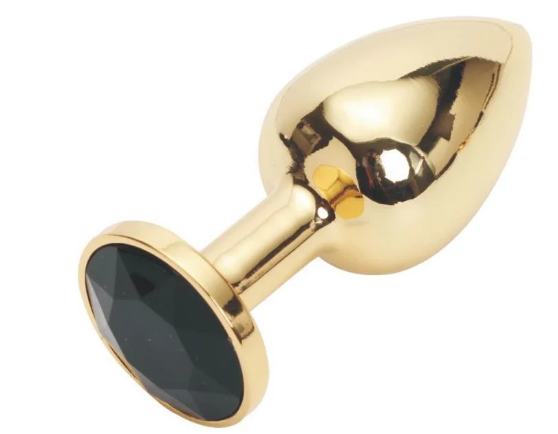 Anal Sex Toys Metal Butt Plug with Round Base