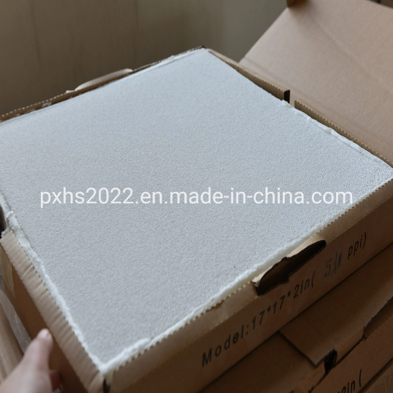 Dia70*20mm 10-60ppi Alumina Foam Ceramic Round Plates for Metal Casting