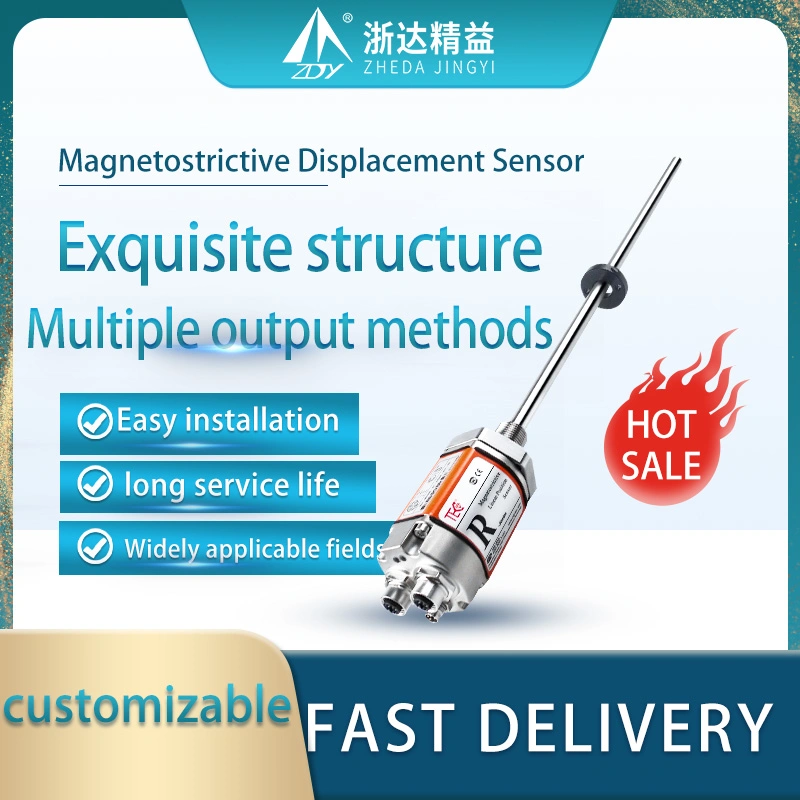 Tec Magnetostrictive Linear Position Sensor Magnetic Cylinder Displacement Sensor with CE Certification