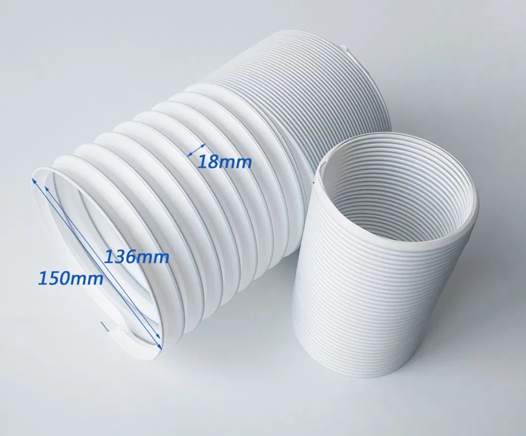 Flexible Telescopic Plastic Ventilation Duct Tube Pipe with Iron Steel Wire