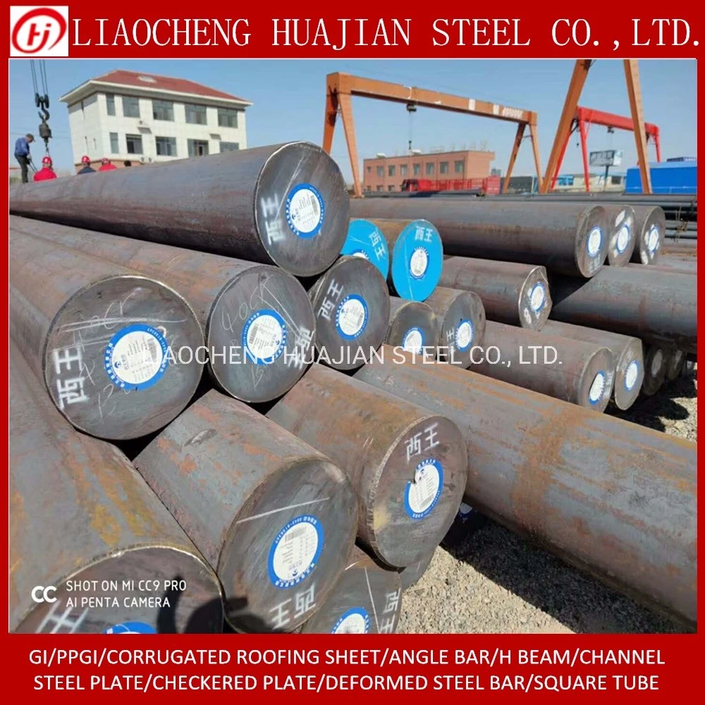 AISI 4140 4130 1020 1045 Ck45 Hot Forged Steel Round Bar in Stock