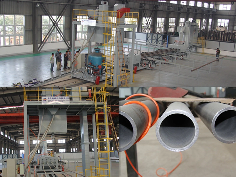 Steel Pipe Sand Blasting Machine for Surface and Inner Cleaning