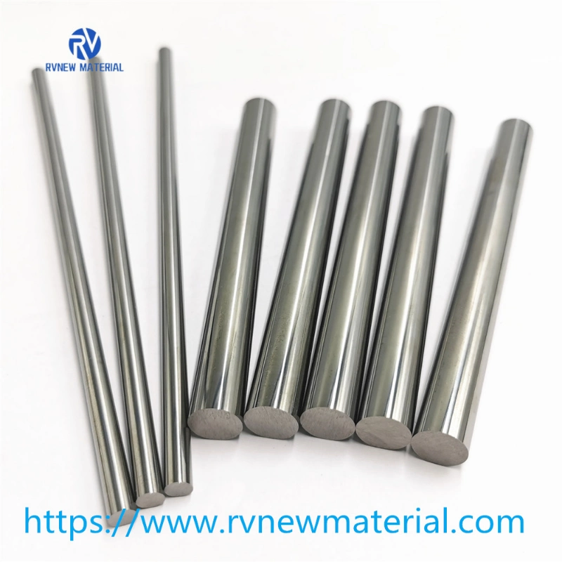 Metal Tool Parts Tungsten Carbide Blank Round Bars Solid Carbide Rods Tungsten Carbide Rods with Coolant Holes