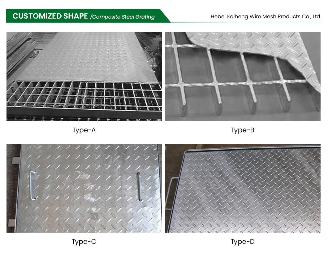 Kaiheng Galvanized Round Bar Grating Suppliers Metal Steel Grating Chinaheavy Duty Plug Steel Bar Grating for Platform