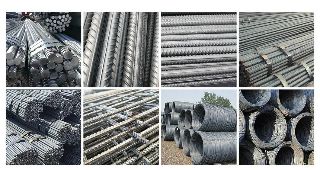 Factory Direct Sales ASTM Carbon Steel Hot-Rolled/Cold-Rolled Deformed Spiral Construction Steel Bars 6mm 8mm 12mm Building Materials Straight Round Steel Rebar