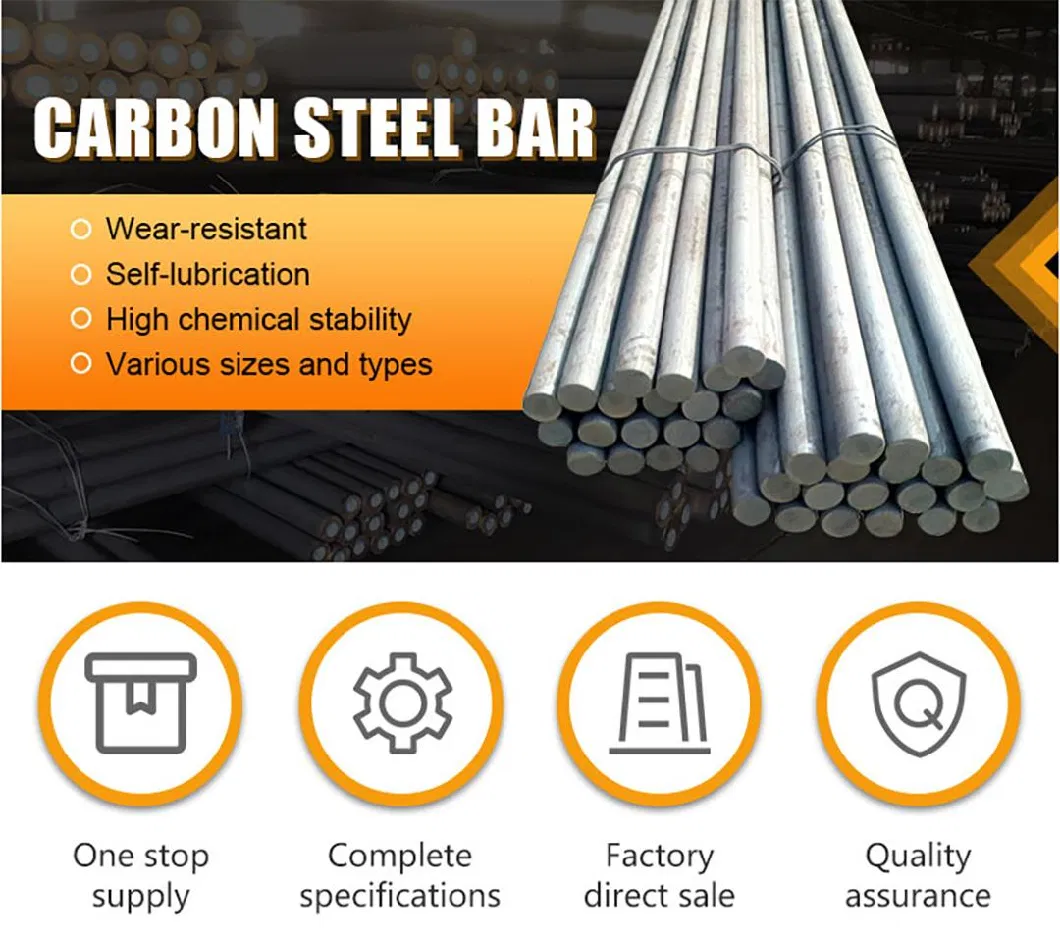 Mild Steel High Carbon Cold Rolled Iron Road Y45ca 114 C45 1060 1095 Carbon Steel Round Rod Round Alloy Bar