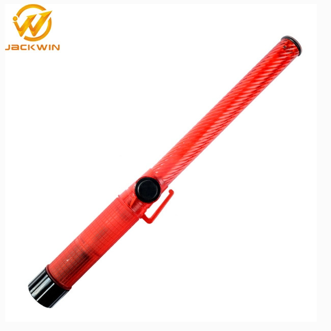 Super Bright 21 Inch Industrial Red Rechargeable Traffic Baton with Siren